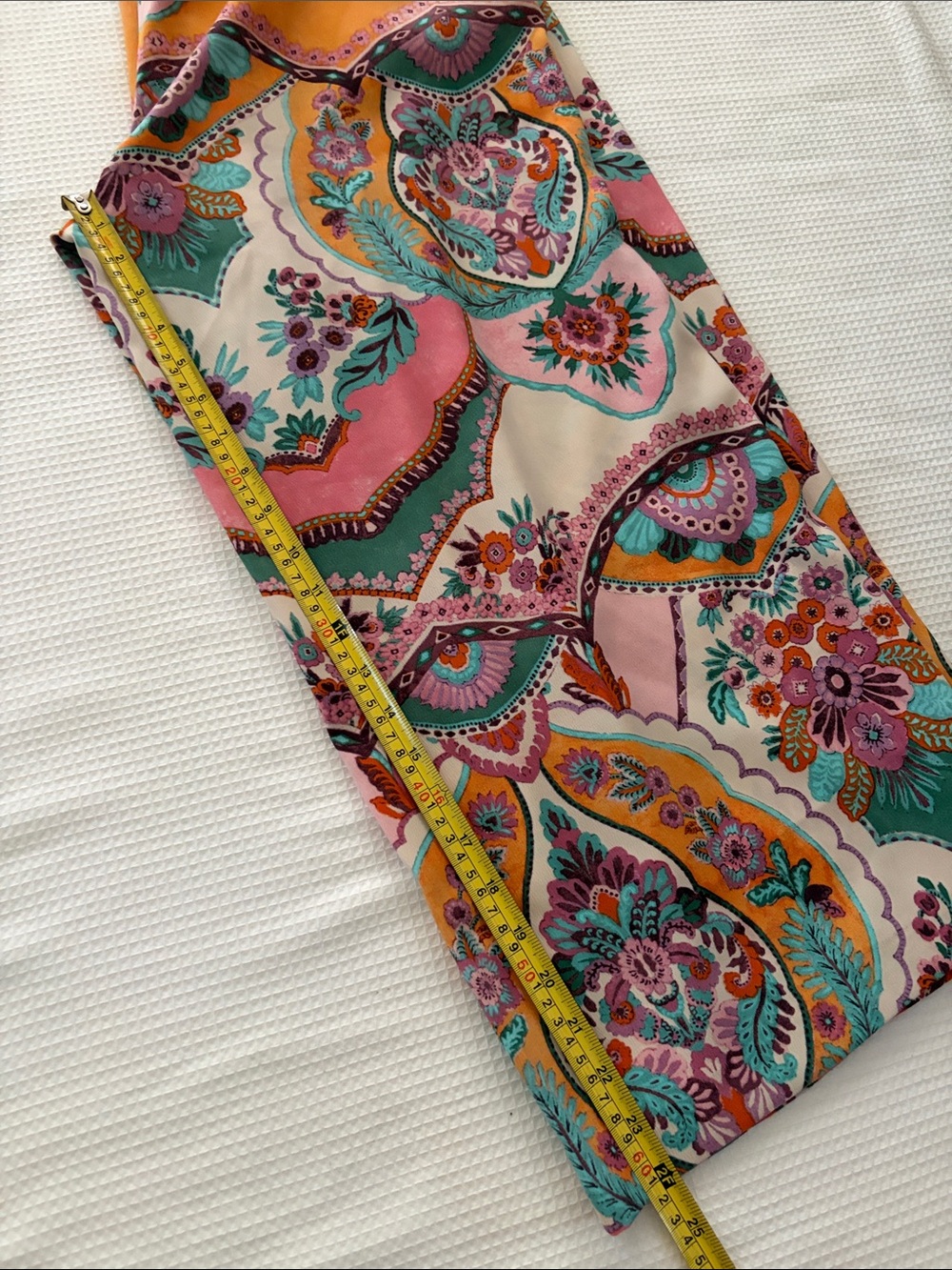 Eliane Rose boho Wide-Leg Pants — Pink, Orange, Teal size L - Picture 9 of 9